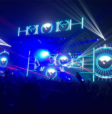 立陶宛系舞臺(tái)背景LED顯示屏 MJ4打造