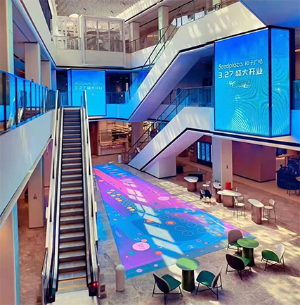 湖北荊門種子廣場LED透明屏項目