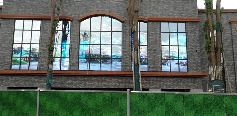 四川大學(xué)華西壩校區(qū)LED透明顯示屏項目